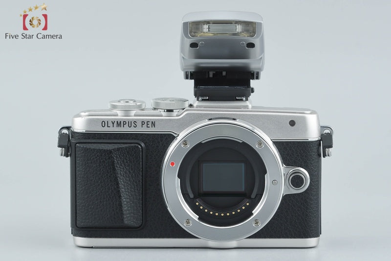 "Count 1,506" Olympus PEN Lite E-PL7 Silver 16.1 MP EZ 14-42 40-150 Lenses