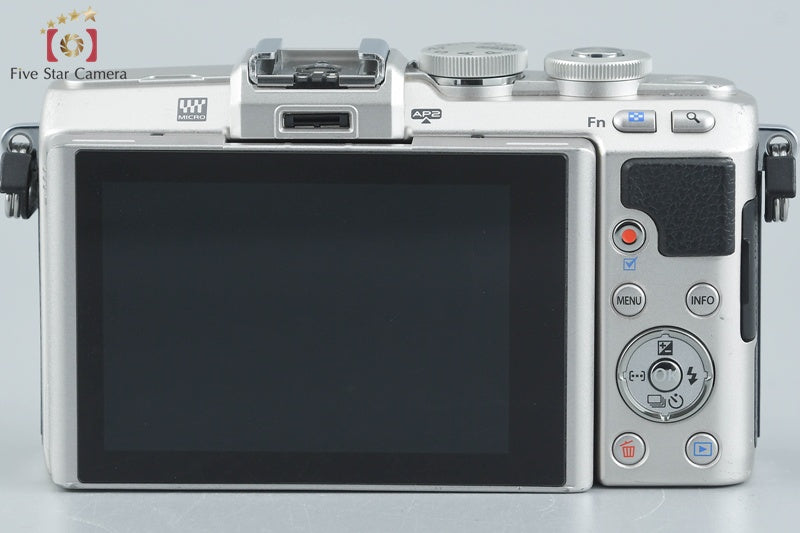 "Count 1,506" Olympus PEN Lite E-PL7 Silver 16.1 MP EZ 14-42 40-150 Lenses