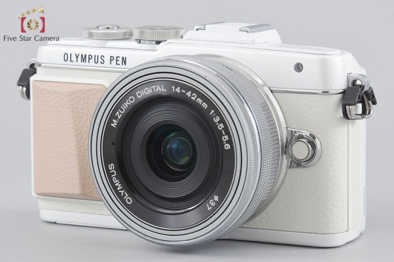 "Count 1,154" Olympus PEN Lite E-PL7 White 16.1 MP EZ 14-42 40-150 Lenses w/ Box