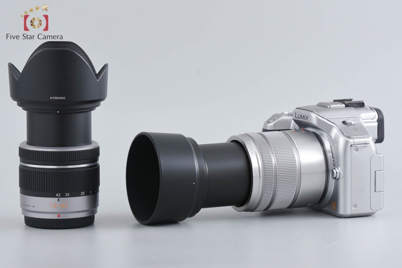 Panasonic LUMIX DMC-G5W Silver Double Zoom Lens Kit (Japanese Language Only)