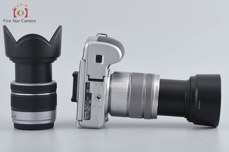 Panasonic LUMIX DMC-G5W Silver Double Zoom Lens Kit (Japanese Language Only)