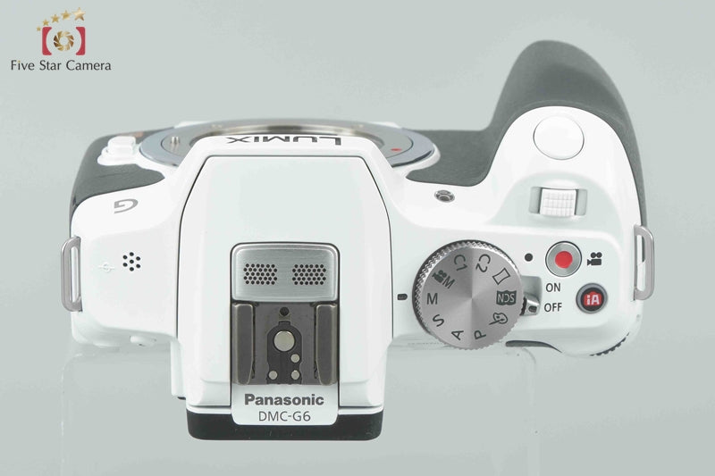 Panasonic LUMIX DMC-G6 White Mirrorless Camera (Japanese Language Only)