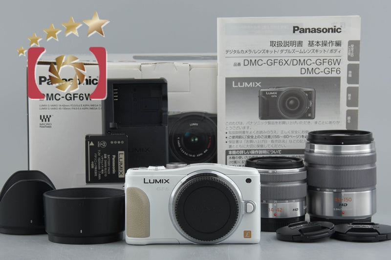 Panasonic LUMIX DMC-GF6W Double Zoom Lens Kit White (Japanese Language Only)