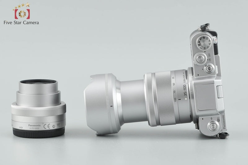 Panasonic LUMIX DMC-GF7W Double Zoom Lens Kit Silver (Japanese Language Only)