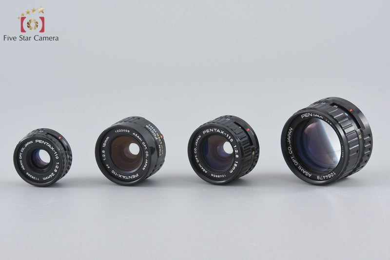 Pentax 110 PF 18mm f/2.8 + 18mm f/2.8 + 24mm f/2.8 + 50mm f/2.8