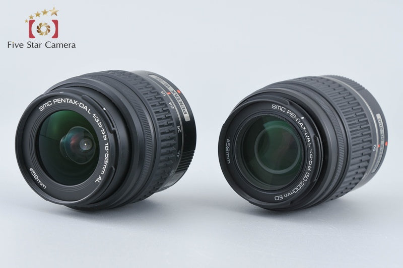 PENTAX K-30 Black 16.3 MP DSLR Camera 18-55 50-200 Lenses