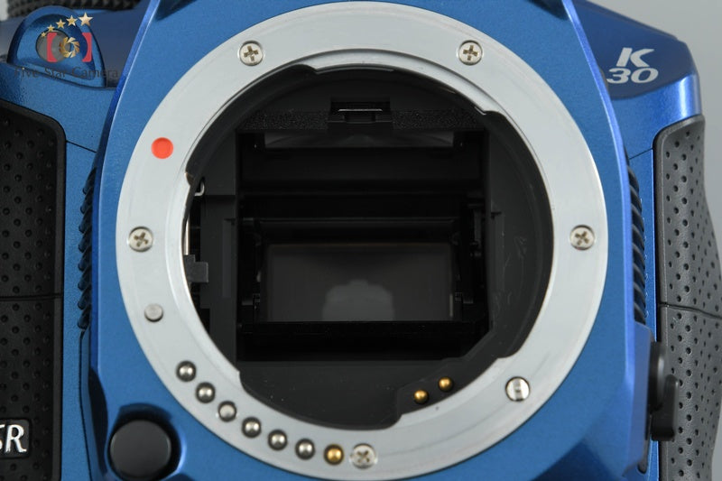 PENTAX K-30 Crystal Blue 16.3 MP DSLR Camera + SMC DA 18-55mm f/3.5-5.6 AL