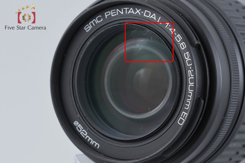 "Shutter count 5,761" Pentax K-m 10.2 MP DSLR 18-55 50-200 Lenses