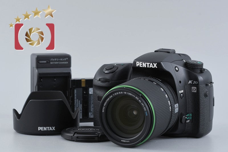 "Shutter count 4,821" PENTAX K20D 14.6 MP Digital SLR Camera SMC DA 18-135 Lens