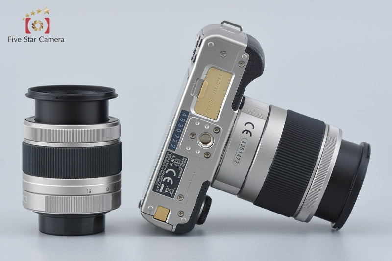 "Count 960" PENTAX Q7 Silver 12.4 MP Digital Camera 5-15 15-45 Lenses w/ Box