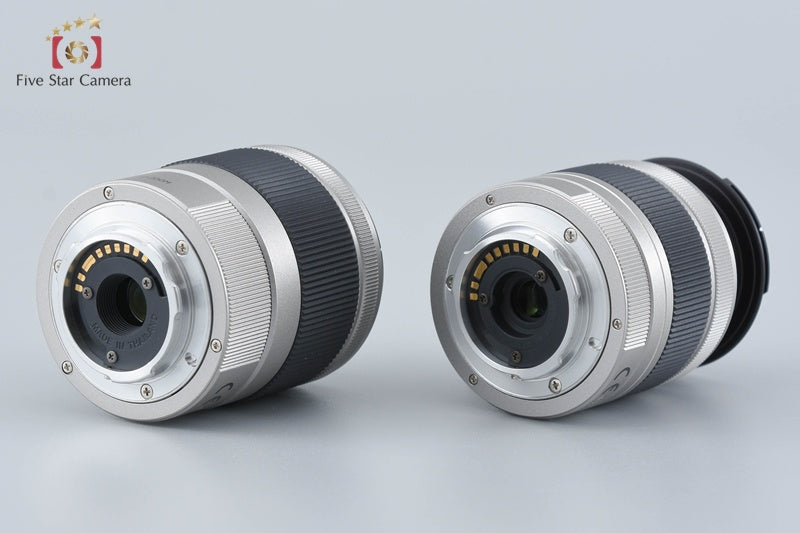 "Count 960" PENTAX Q7 Silver 12.4 MP Digital Camera 5-15 15-45 Lenses w/ Box