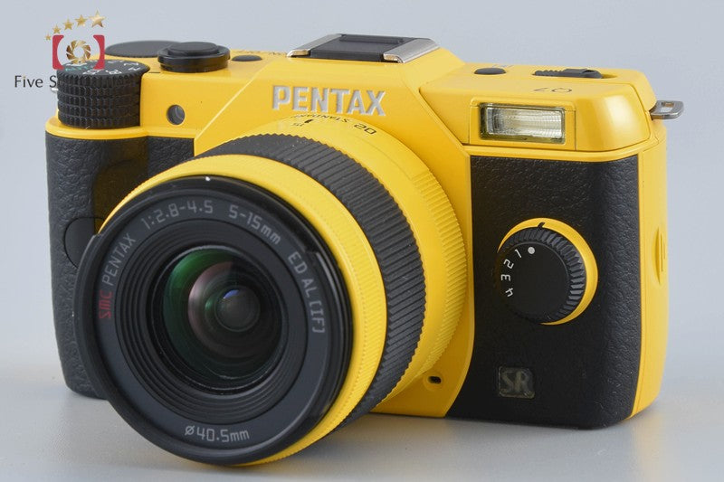 Shutter count 310 PENTAX Q7 Yellow 12.4 MP Digital Camera 5-15 Lens