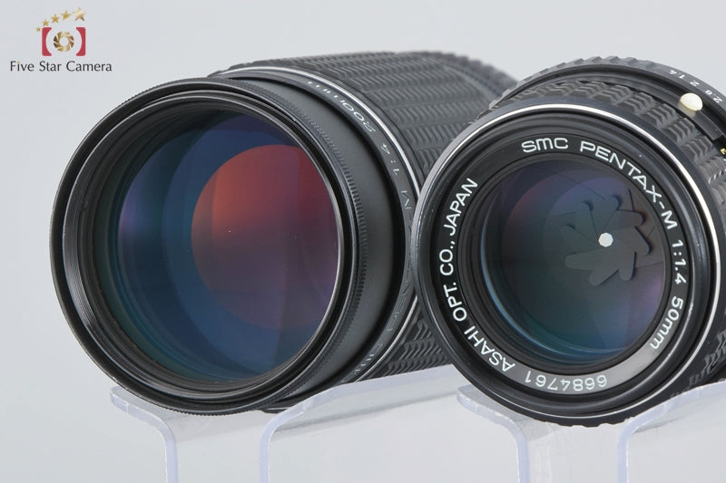 Pentax SMC M 50mm f/1.4 + SMC M 200mm f/4