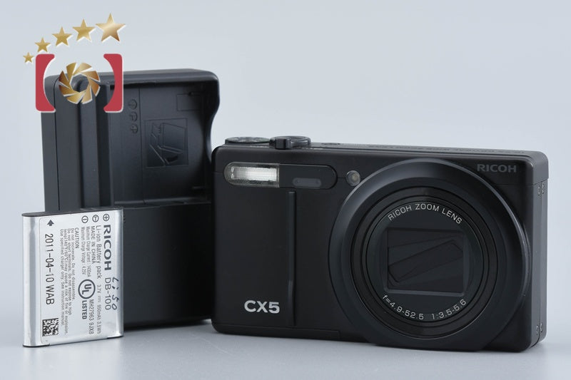 "Shutter count 4,201" Ricoh CX5 Black 10.0 MP Digital Camera