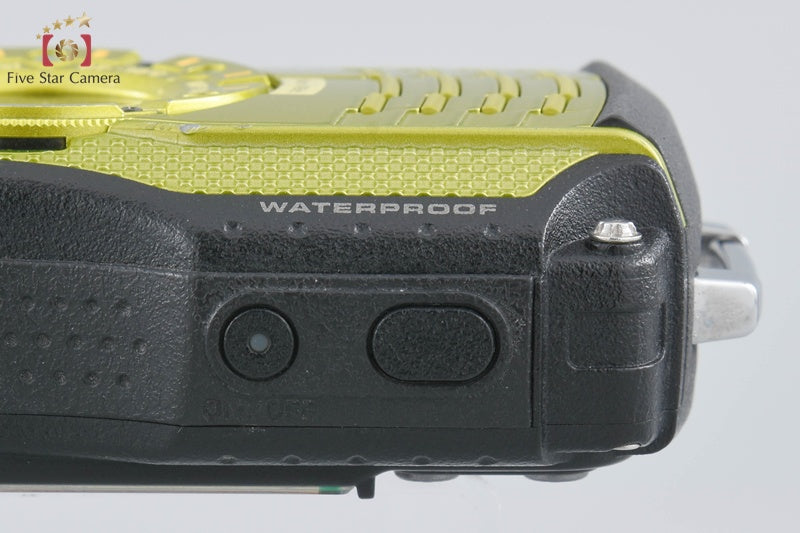 "Count 918" Ricoh Pentax WG-4 Lime Yellow 16.0 MP Waterproof Action Camera