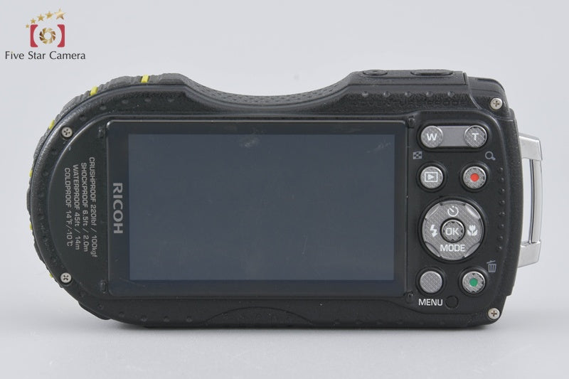 "Count 918" Ricoh Pentax WG-4 Lime Yellow 16.0 MP Waterproof Action Camera