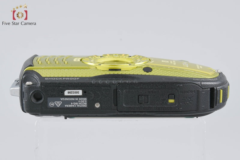"Count 918" Ricoh Pentax WG-4 Lime Yellow 16.0 MP Waterproof Action Camera