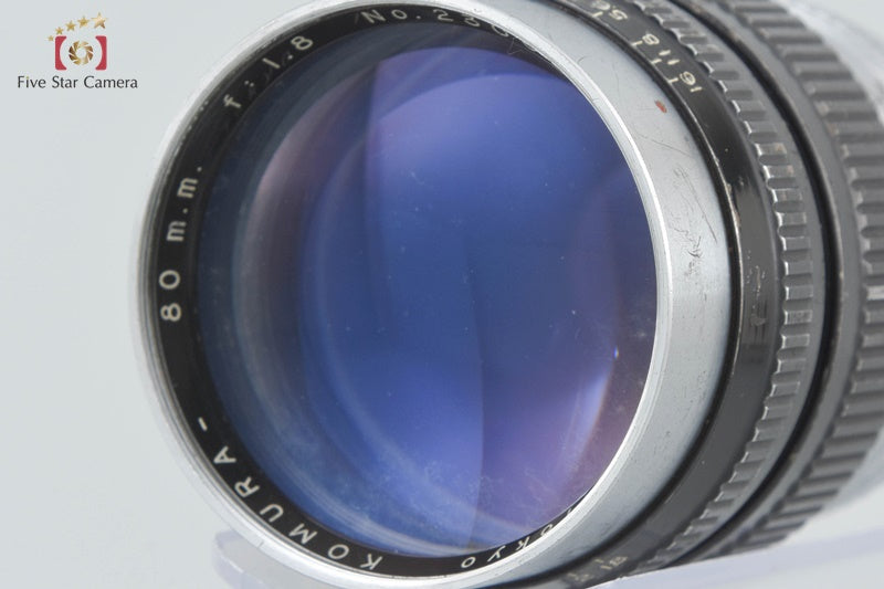 Sankyo Koki KOMURA 80mm f/1.8 for L39 LTM Leica Thread Mount Lens
