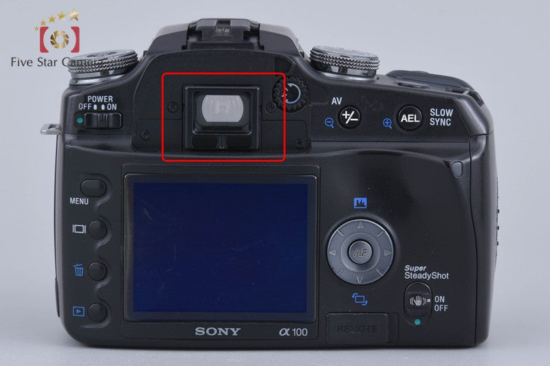 Sony α100 DSLR-A100 Black Digital SLR Camera (Japanese Language Only)