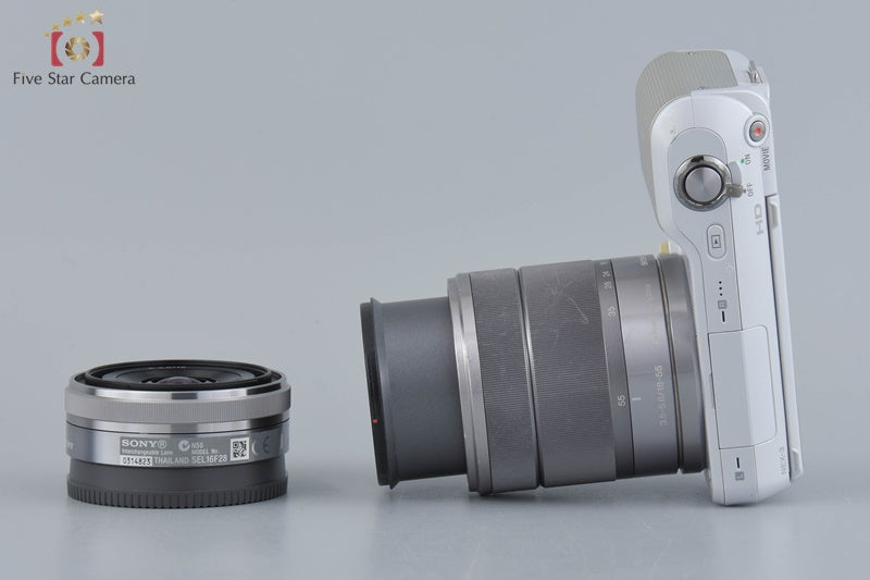 Sony α NEX-3 Double Lens Kit White (Japanese Language Only)