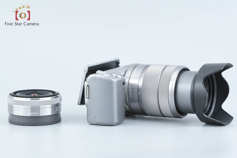 Sony α NEX-5 Double Lens Kit Silver (Japanese Language Only)