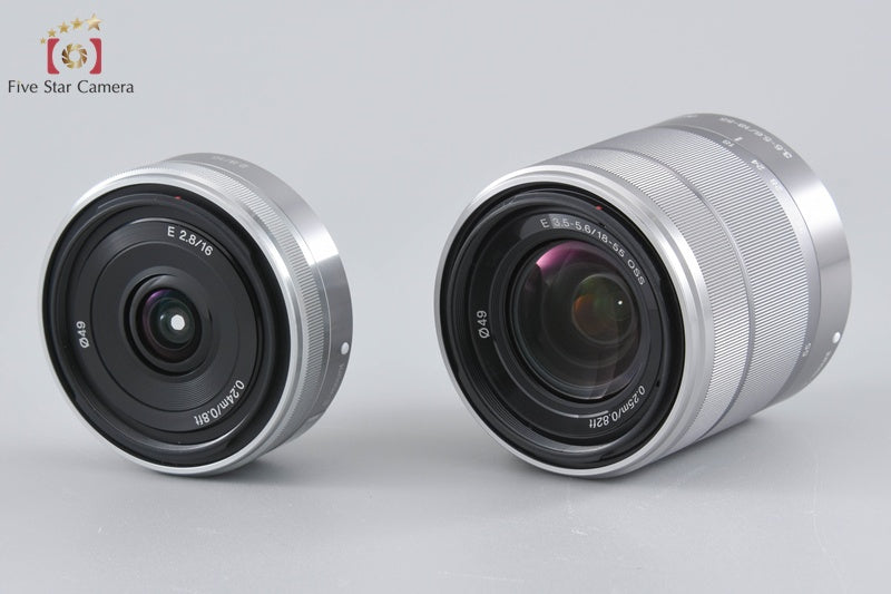 Sony α NEX-C3 Double Lens Kit Silver (Japanese Language Only)