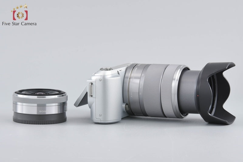 Sony α NEX-C3 Double Lens Kit Silver (Japanese Language Only)