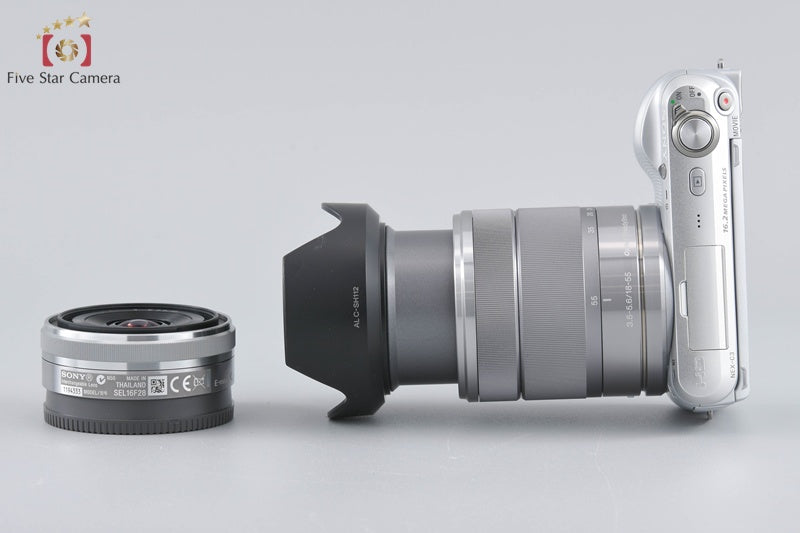 Sony α NEX-C3 Double Lens Kit Silver (Japanese Language Only)