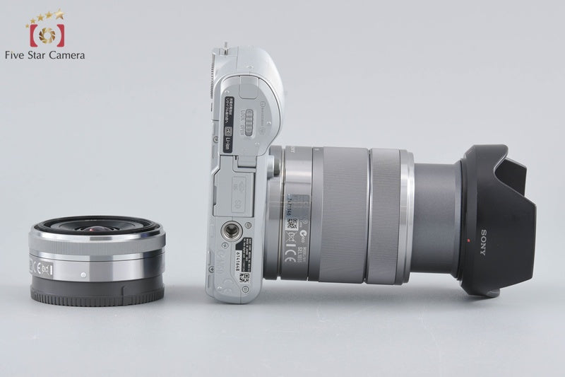 Sony α NEX-C3 Double Lens Kit Silver (Japanese Language Only)
