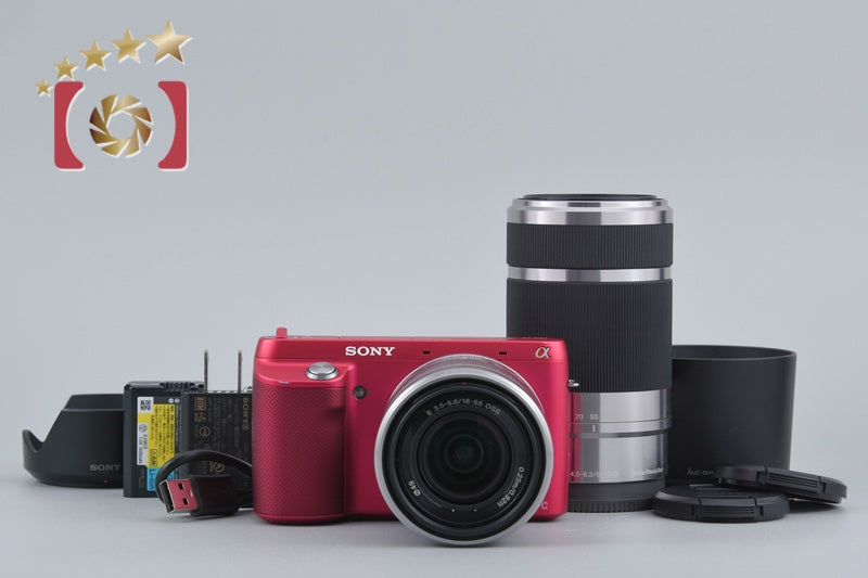 Sony α NEX-F3 Double Zoom Lens Kit Pink (Japanese Language Only)