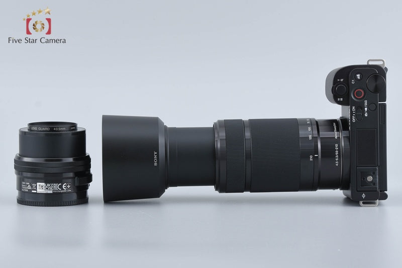 SONY α VLOGCAM ZV-E10Y Double Zoom Lens Kit Black (Japanese Language Only)