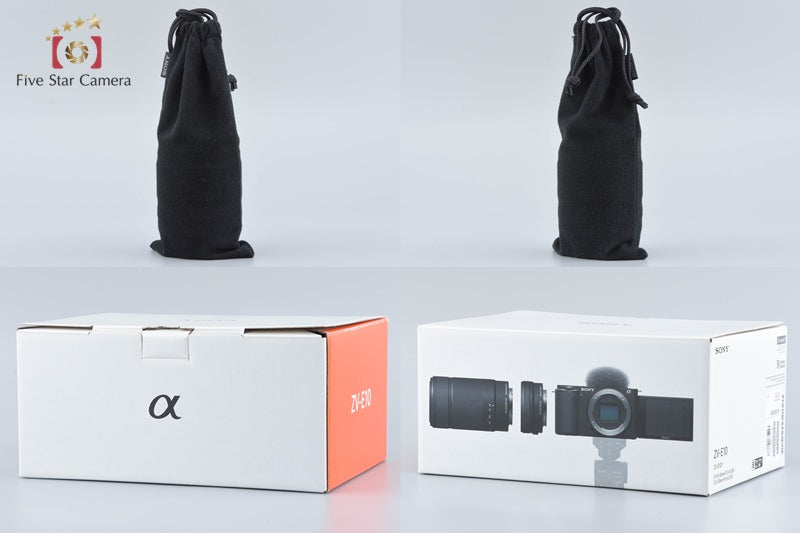 SONY α VLOGCAM ZV-E10Y Double Zoom Lens Kit Black (Japanese Language Only)