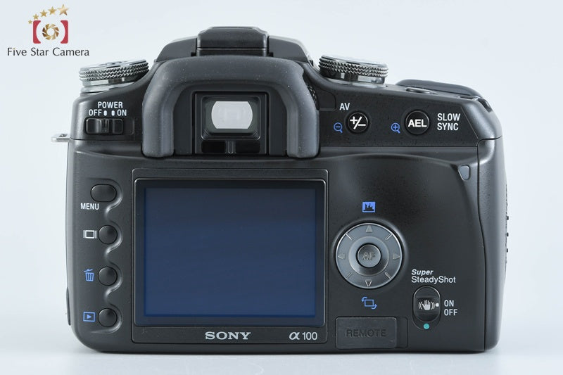 Sony α100 DSLR-A100W Double Zoom Lens Kit Black (Japanese Language Only)