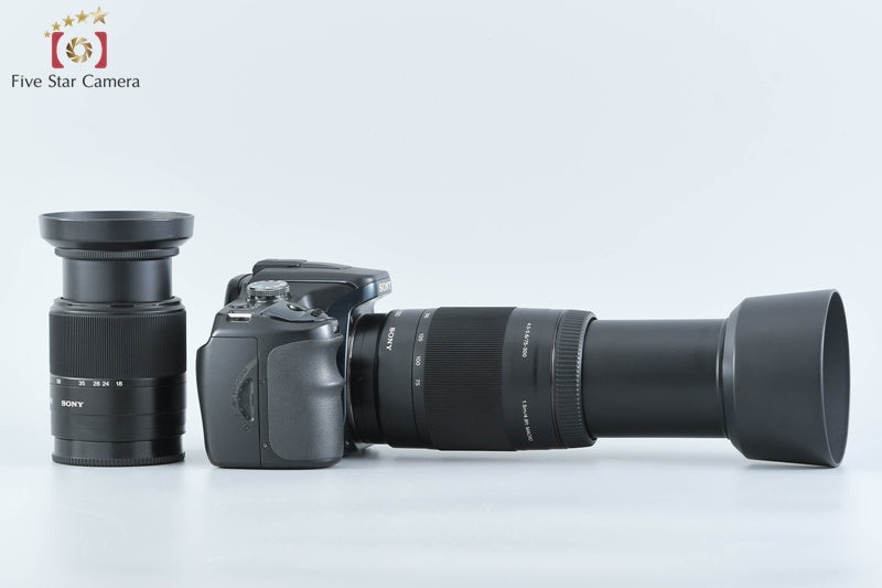 Sony α100 DSLR-A100W Double Zoom Lens Kit Black (Japanese Language Only)