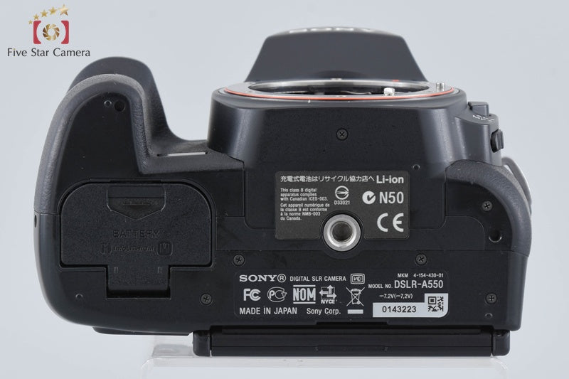 SONY α550 DSLR-A550 Digital SLR Camera (Japanese Language Only)
