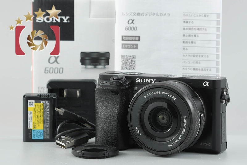Sony α6000 ILCE-6000L Black Power Zoom Lens Kit (Japanese Language Only)