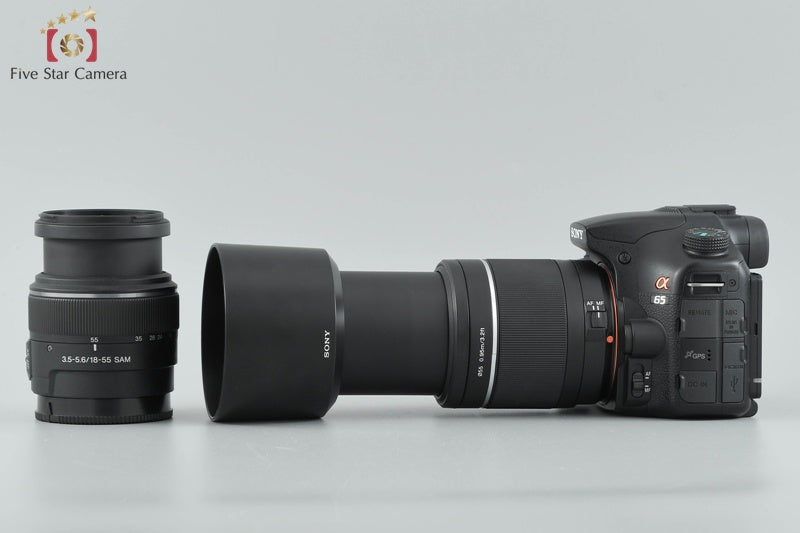 Sony α65 SLT-A65V Double Zoom Lens Kit (Japanese Language Only)