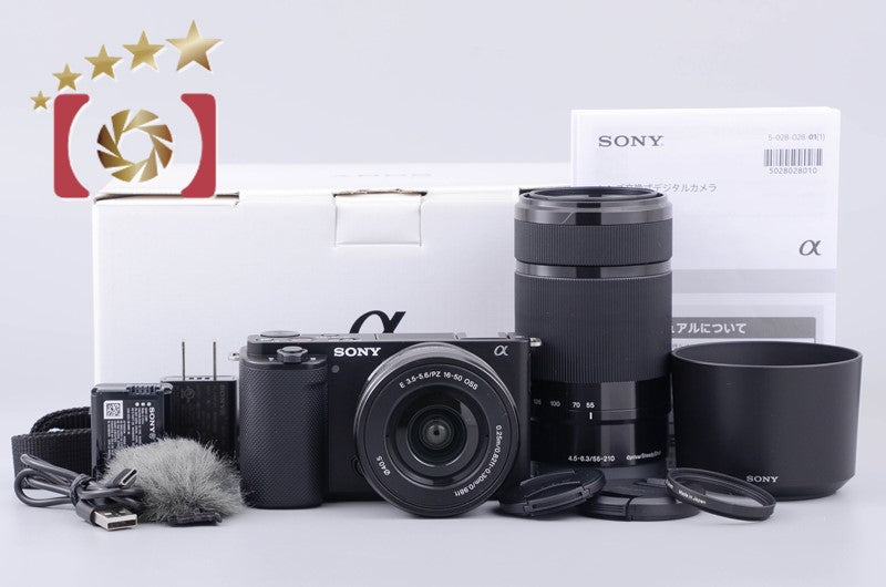 Sony α VLOGCAM ZV-E10Y Double Zoom Kit Black (Japanese Language Only)