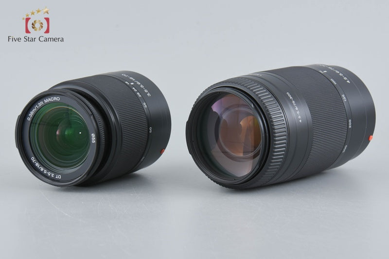 Sony α300 DSLR-A300 Black + 18-70 75-300 Lenses (Japanese Language Only)