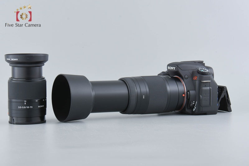 Sony α300 DSLR-A300 Black + 18-70 75-300 Lenses (Japanese Language Only)