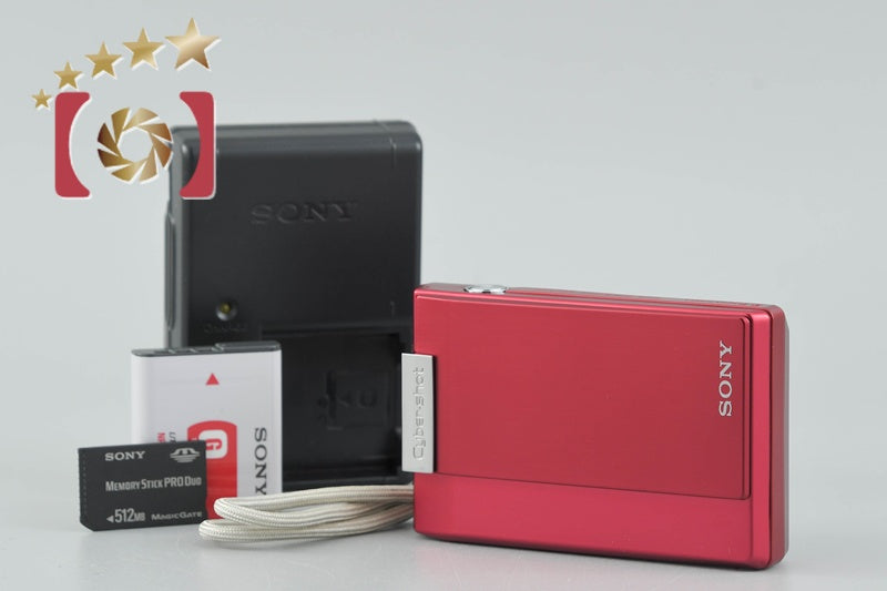 Sony Cyber-shot DSC-T100 Red Digital Still Camera (Japanese Language Only)