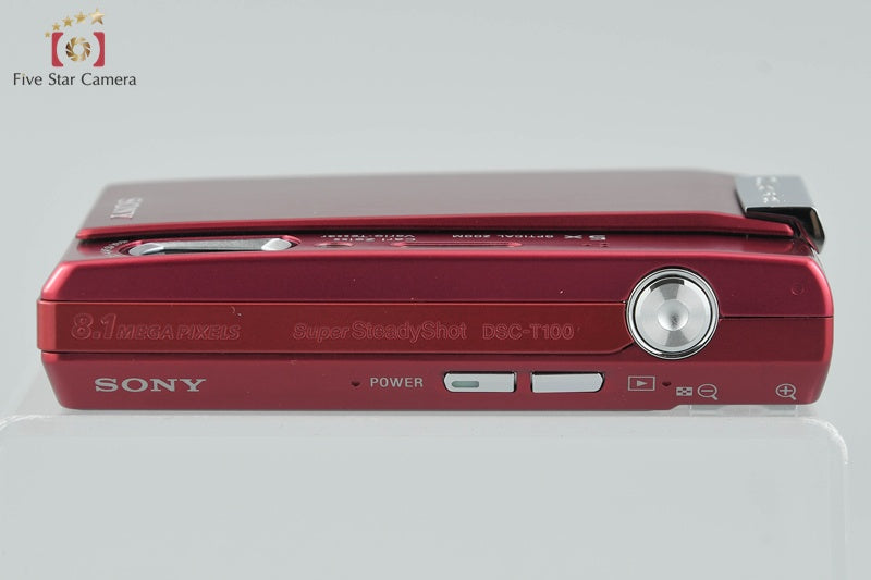 Sony Cyber-shot DSC-T100 Red Digital Still Camera (Japanese Language Only)