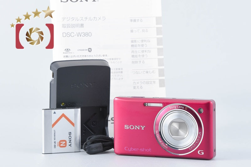 Sony Cyber-shot DSC-W380 Red Compact Digital Camera (Japanese Language Only)