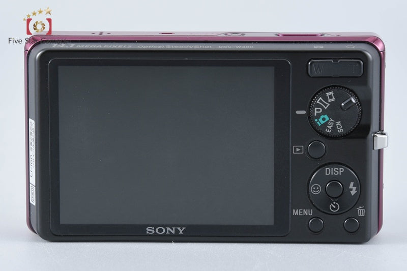 Sony Cyber-shot DSC-W380 Red Compact Digital Camera (Japanese Language Only)