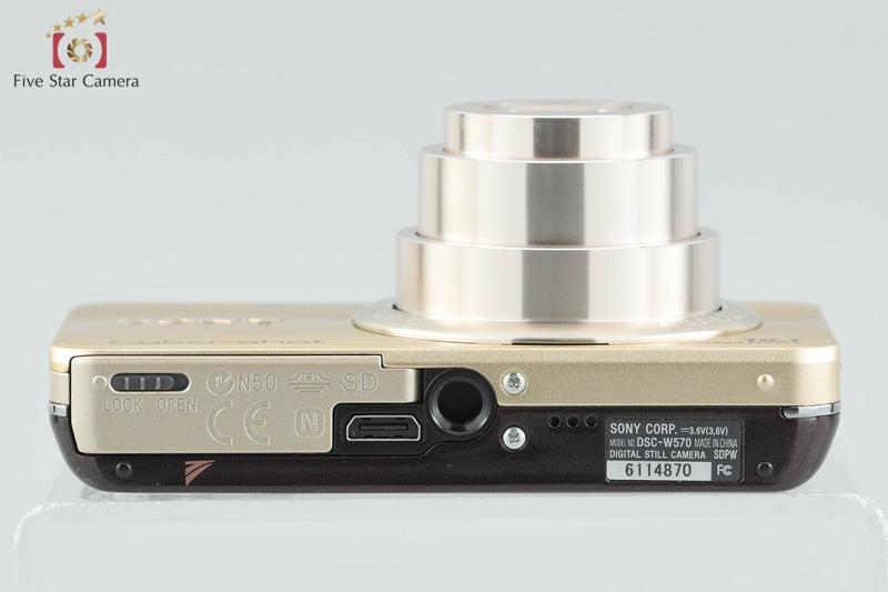 SONY Cyber-shot DSC-W570 Gold Compact Digital Camera (Japanese Language Only)