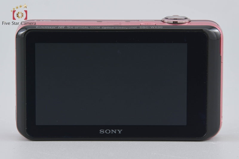 SONY Cyber-shot DSC-WX30 Pink Digital Still Camera (Japanese Language Only)