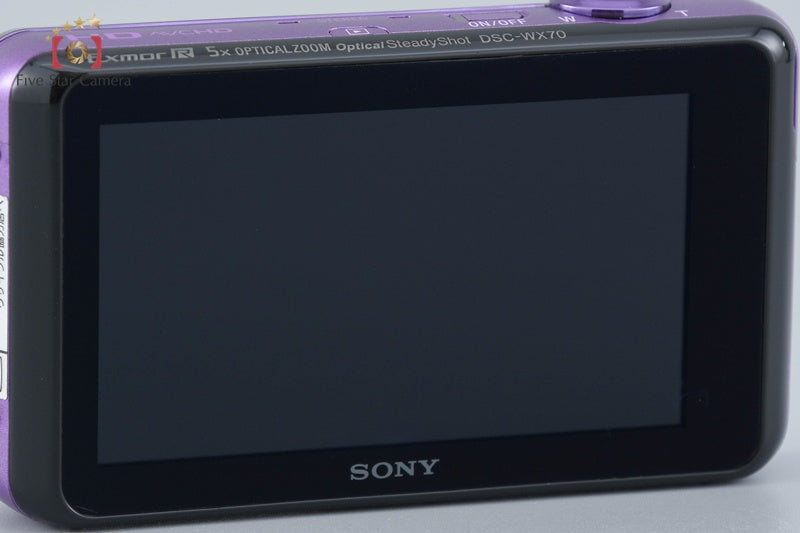 Sony Cyber-shot DSC-WX70 Violet 16.2 MP Camera w/ Box (Japanese Language Only)
