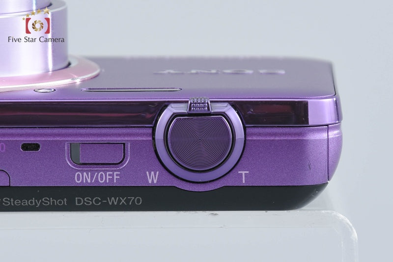 Sony Cyber-shot DSC-WX70 Violet 16.2 MP Camera w/ Box (Japanese Language Only)