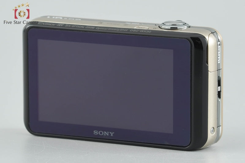 Sony Cyber-shot DSC-WX30 Gold Compact Digital Camera (Japanese Language Only)