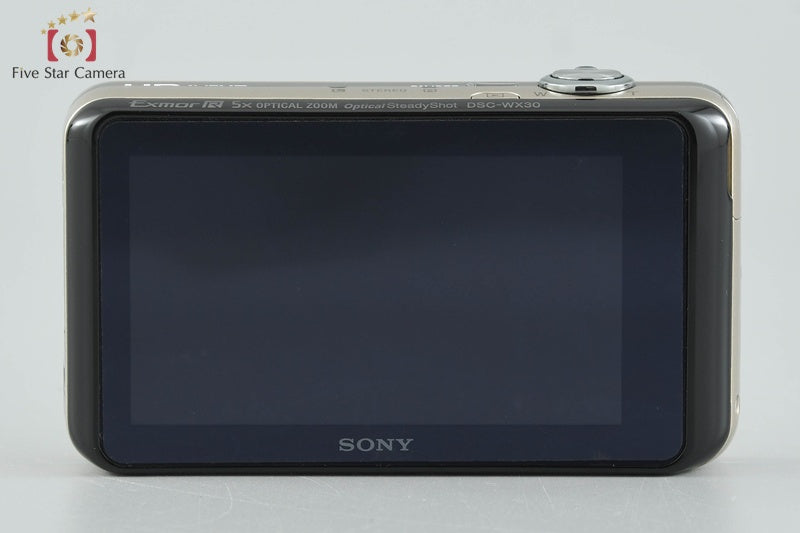Sony Cyber-shot DSC-WX30 Gold Compact Digital Camera (Japanese Language Only)